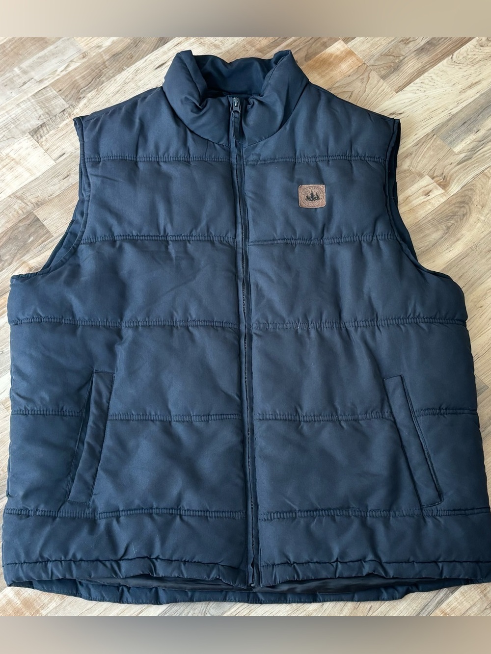 Field & Stream Quilted Puffer Vest Black Outdoor Hiking Men's L